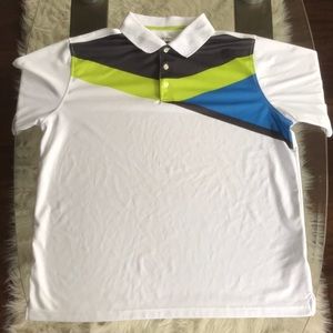 Walter Hagen White/Blue/Green Tee
